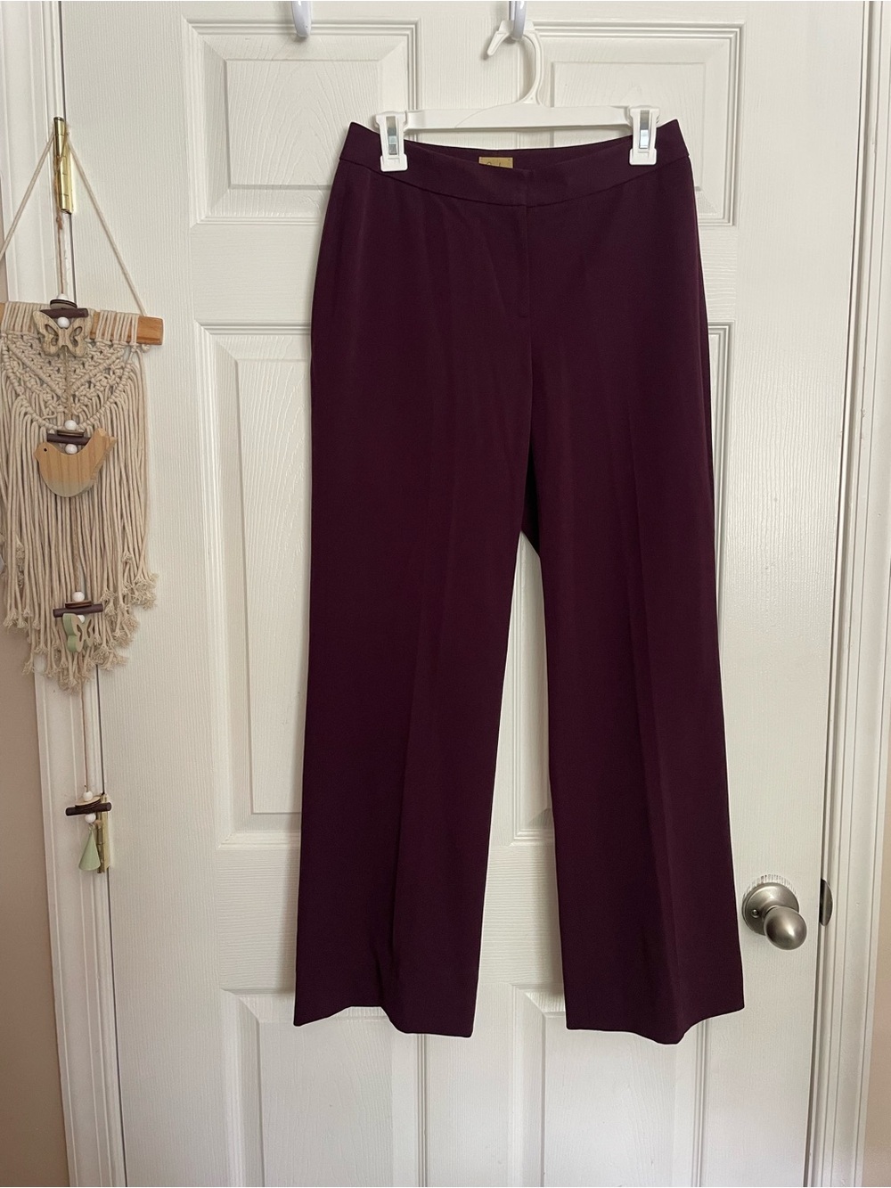Vintage Caslon Women’s size 4 Wide-Leg Dress Pants in Deep Plum